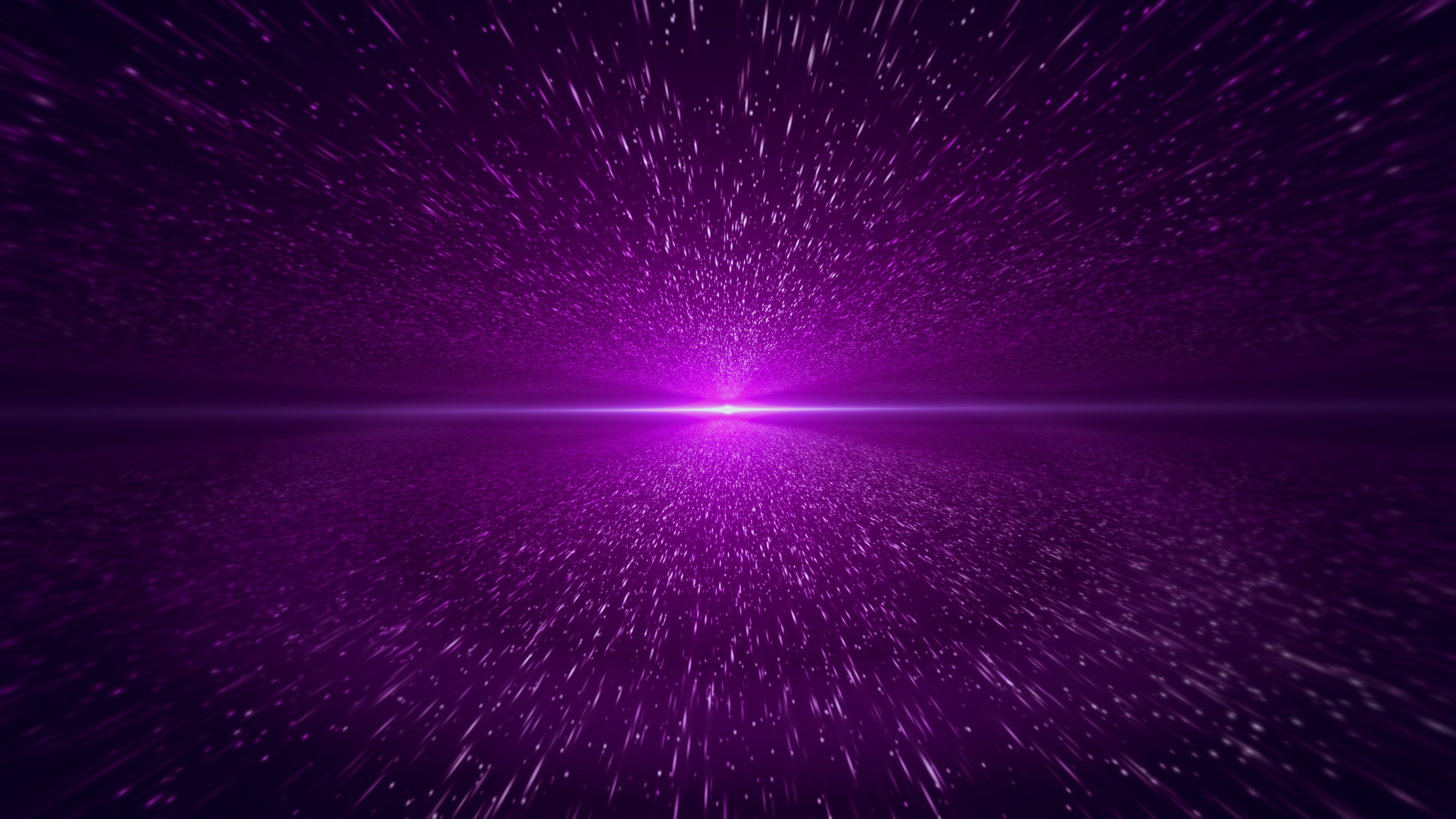 Light Beam, Purple Particle Background